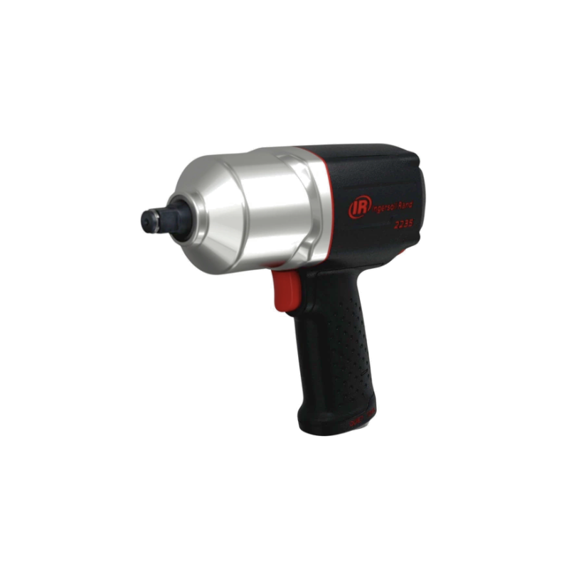 Black and Red Ingersoll Rand Impact Wrench Power Tool, bare tool on a white background