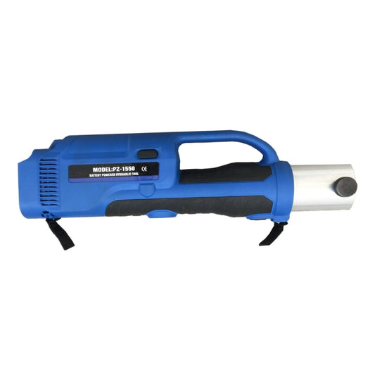 Blue, Black and Silver Airpipe Battery Hydraulic Machine Power Tool, on a white background