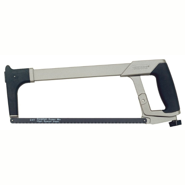 Teng Tools Hacksaw with black and grey handle, bare tool
