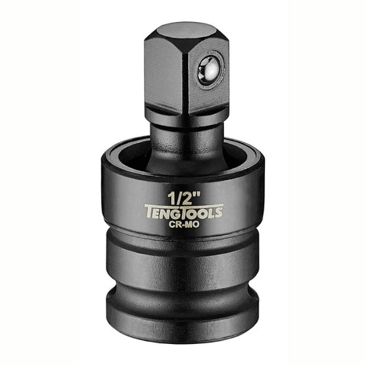 Black Teng Tools Impact Universal Joint with engraving of tool details on the side, bare tool on a white background