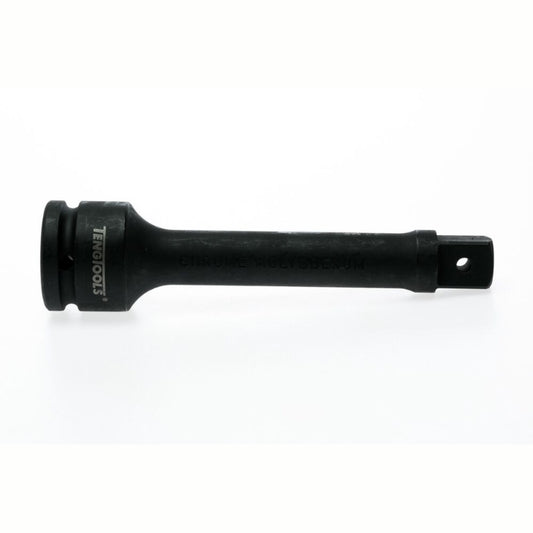 Black Teng Tools 1/2" Hex Impact Extension Bar with engraving of tool details on the side, bare tool on a white background