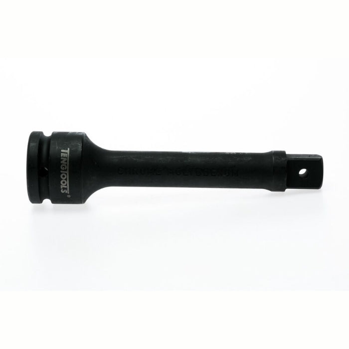 Black Teng Tools 1/2" Hex Impact Extension Bar with engraving of tool details on the side, bare tool