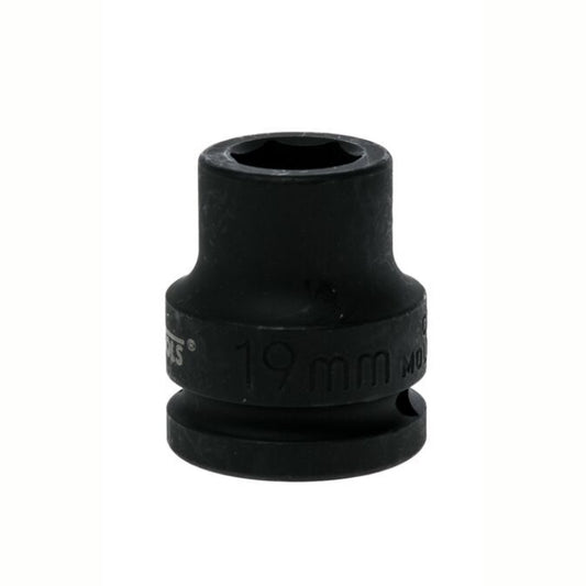 Black Teng Tools 3/4" Hex Impact Socket with engraving of tool details on the side, bare tool on a white background