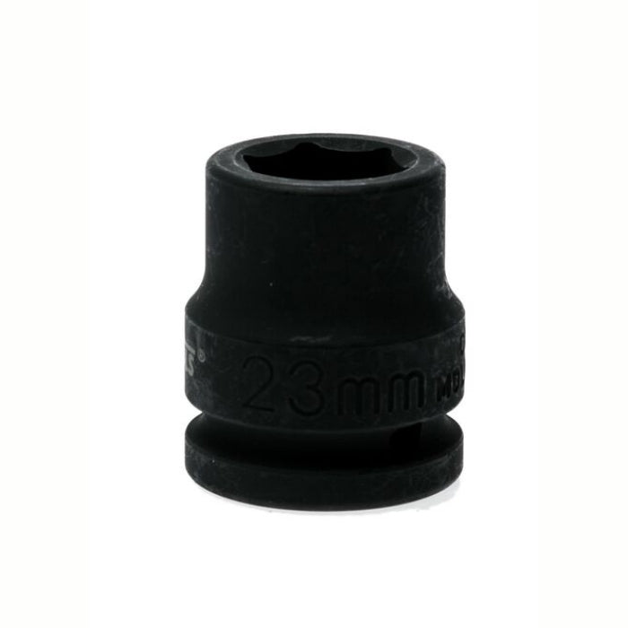 Black Teng Tools 3/4" Hex Impact Socket with engraving of tool details on the side, bare tool on a white background
