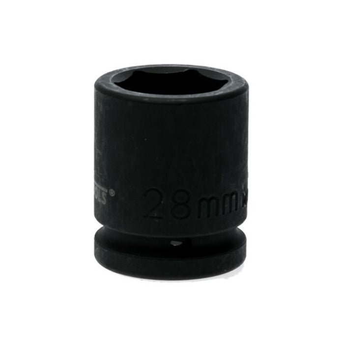Black Teng Tools 3/4" Hex Impact Socket with engraving of tool details on the side, bare tool on a white background