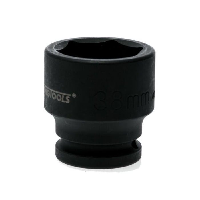 Black Teng Tools 3/4" Hex Impact Socket with engraving of tool details on the side, bare tool on a white background