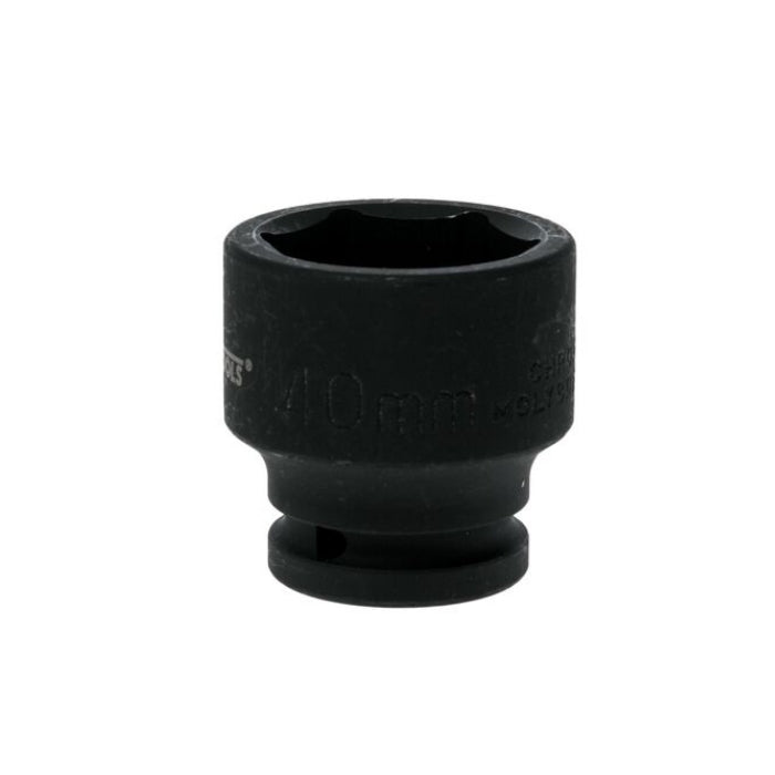 Black Teng Tools 3/4" Hex Impact Socket with engraving of tool details on the side, bare tool on a white background