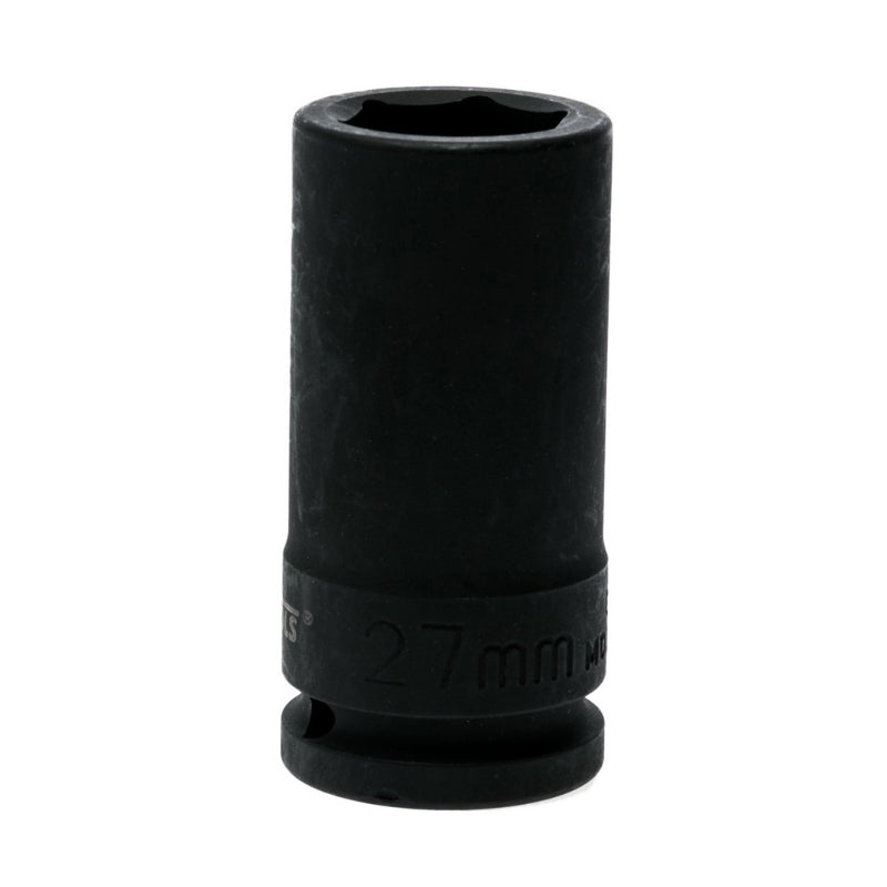 Black Teng Tools 3/4" Deep Impact Socket with engraving of tool details on the side, bare tool on a white background