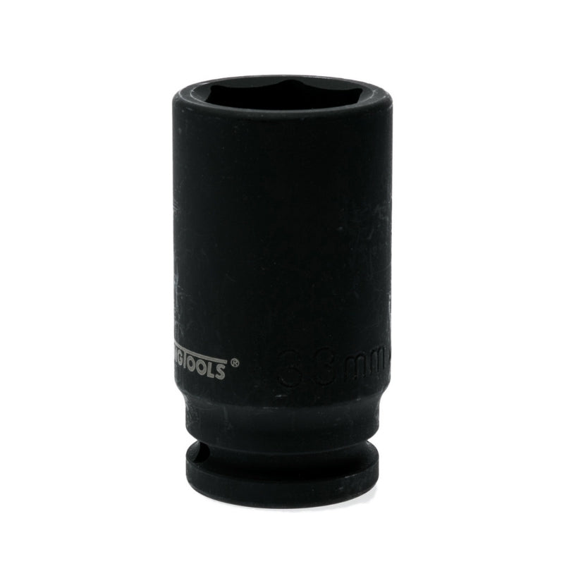Black Teng Tools 3/4" Deep Impact Socket with engraving of tool details on the side, bare tool on a white background