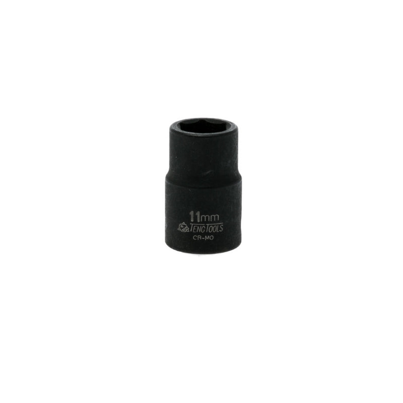 Black Teng Tools 3/8" Impact Socket with engraving of tool details on the side, bare tool