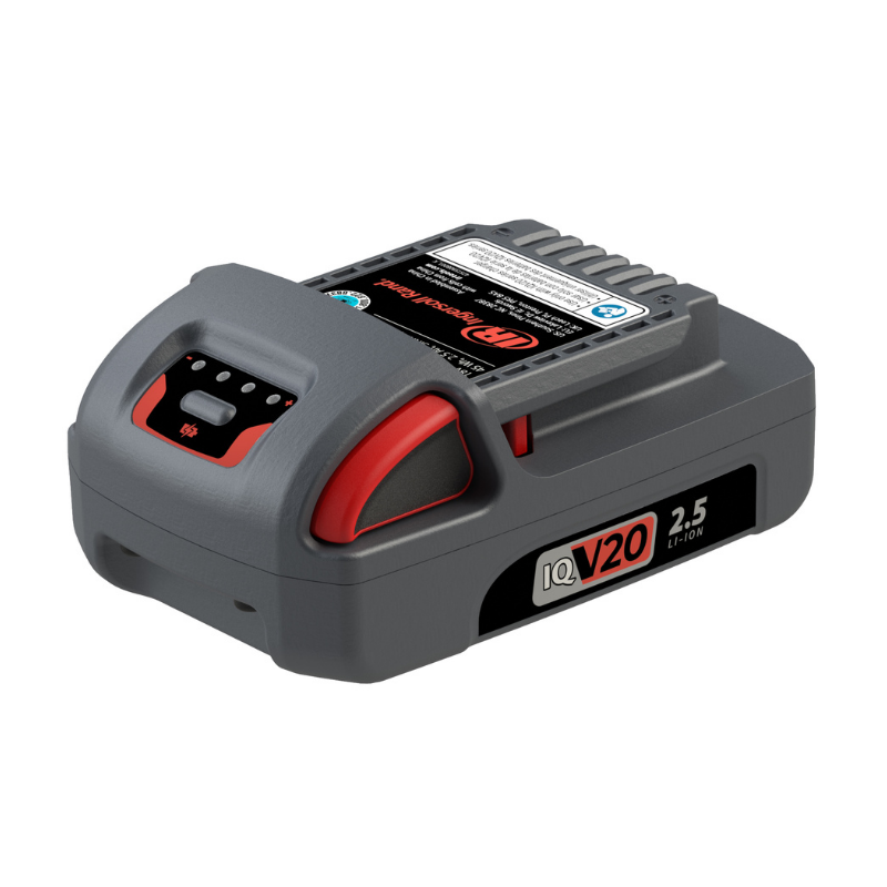 Grey Ingersoll Rand Compact Battery Pack on a white background