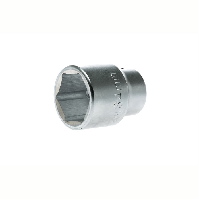 Silver Teng Tools 3/4" Socket 6 Point with engraving of tool details on the side, bare tool
