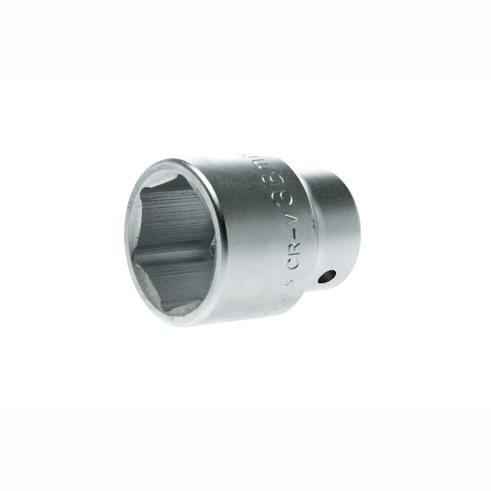 Silver Teng Tools 3/4" Socket 6 Point with engraving of tool details on the side, bare tool on a white background