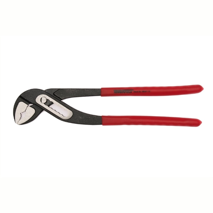 Teng Tools Water Pump Pliers with red and black handle on a white background