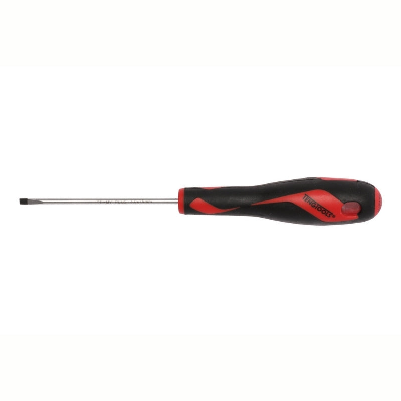 Teng Tools Flat Screwdriver with red and black handle