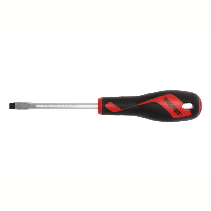 Teng Tools Flat Screwdriver with red and black handle