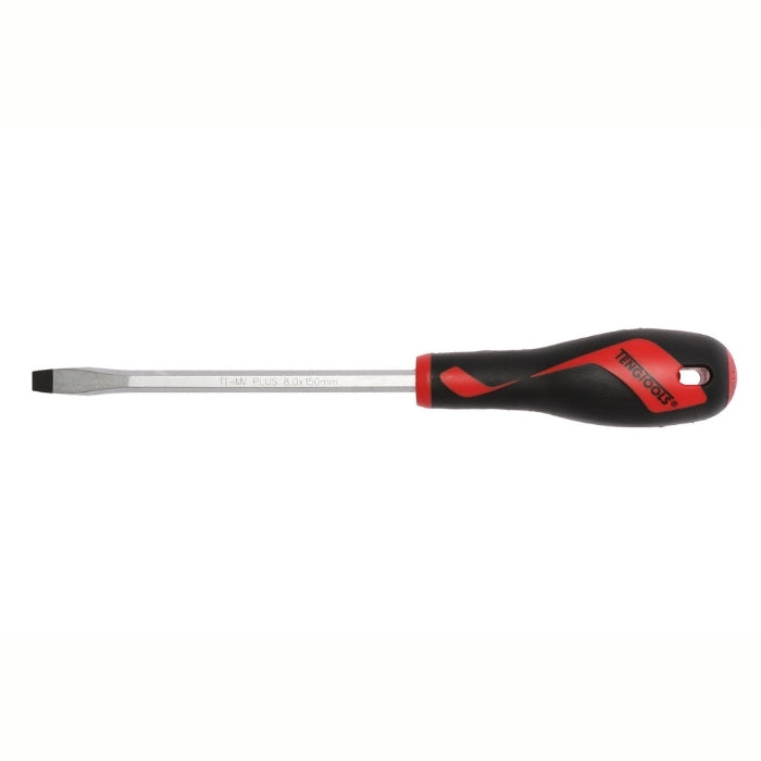 Teng Tools Flat Screwdriver with red and black handle