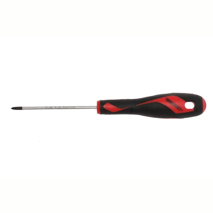 Teng Tools PZ Screwdriver with red and black handle on a white background