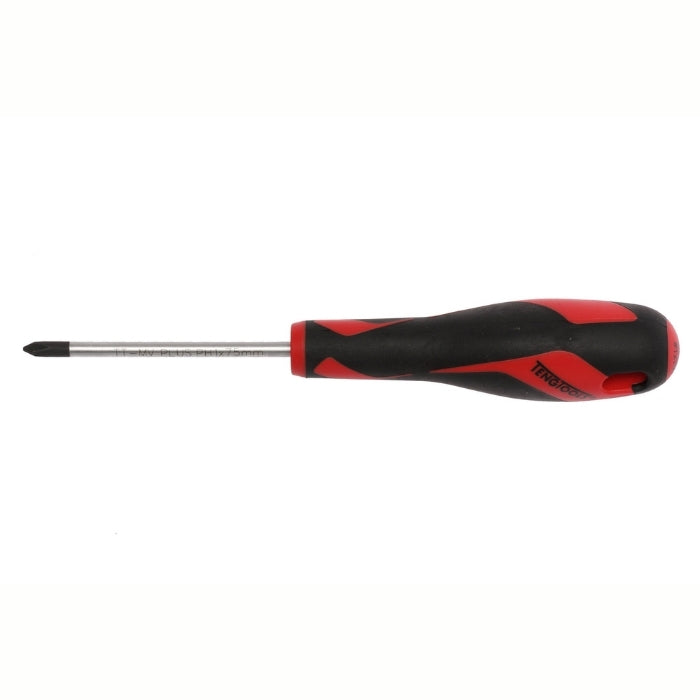 Teng Tools PZ Screwdriver with red and black handle on a white background