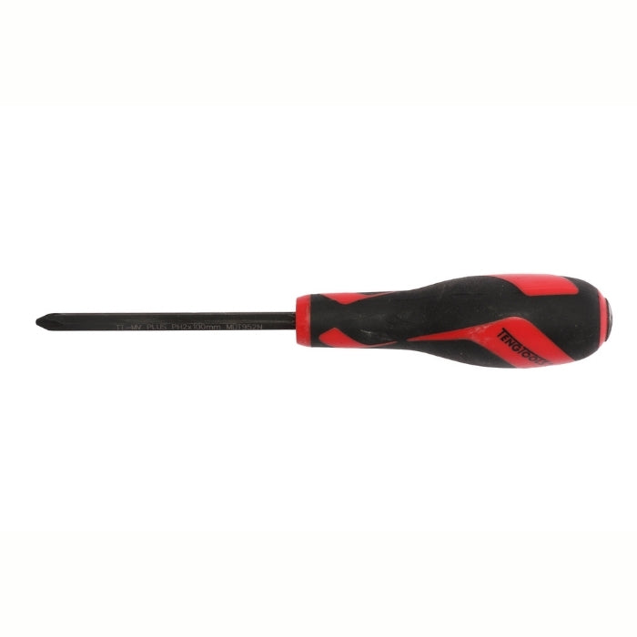 Teng Tools PH Power Through Screwdriver with red and black handle on a white background