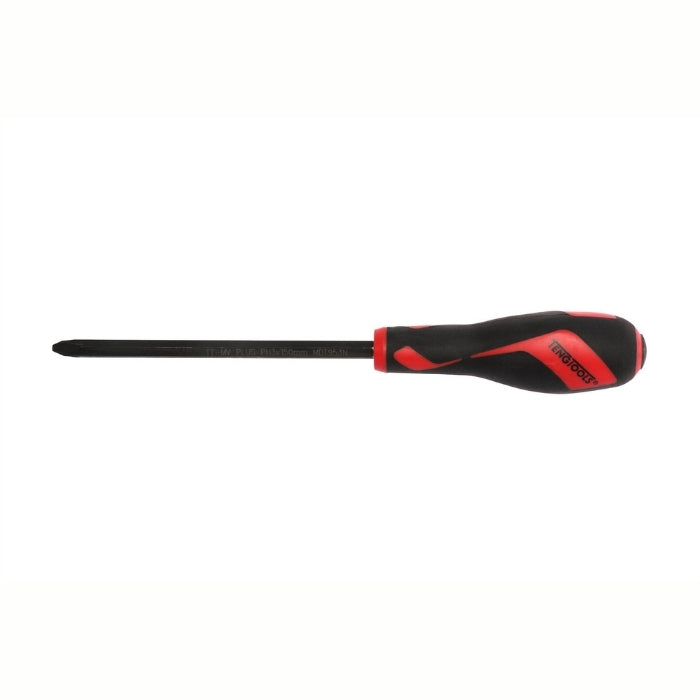 Teng Tools PH Power Through Screwdriver with red and black handle on a white background