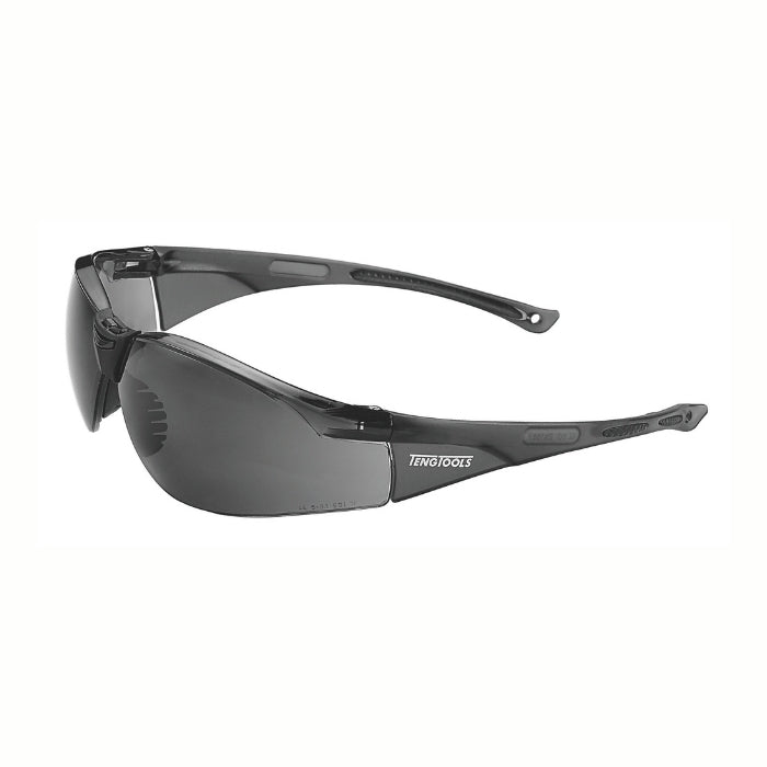 Teng Tools Safety Glasses Sport Style with grey tinted lenses on a white background