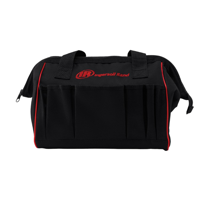 Black Ingersoll Rand Compact Toolbag with red logo detailing, on a white background