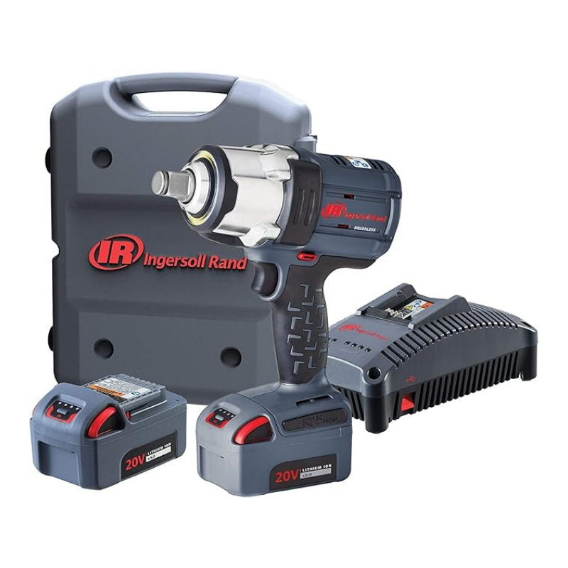 Ingersoll Rand W7152-K22B-EU 1/2 inch cordless impact wrench kit with batteries charger and carry case