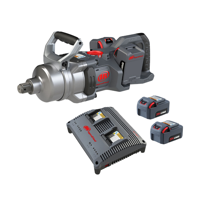 Ingersoll Rand W9691-K2E-EU 1 inch cordless impact wrench kit with batteries charger and extended anvil