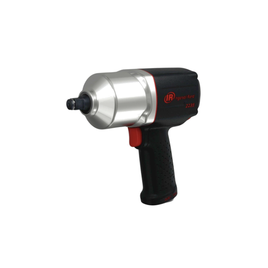 Black and Red Ingersoll Rand Impact Wrench Power Tool, bare tool on a white background