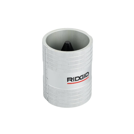 Grey and White Airpipe Aluminium Pipe Deburrer with logo on the side, on a white background