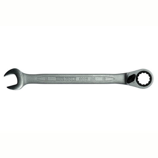 Silver Teng Tools Combination Spanner with engraving of the tool details on the side, bare tool 