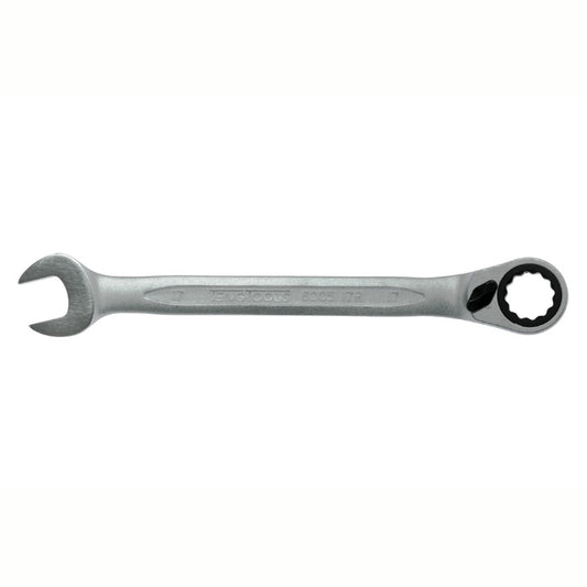Silver Teng Tools Combination Spanner with engraving of the tool details on the side, bare tool 