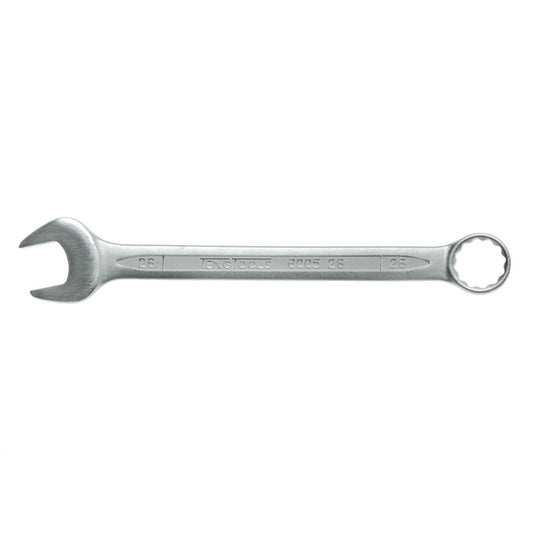 Silver Teng Tools Combination Spanner with engraving of the tool details on the side, bare tool 