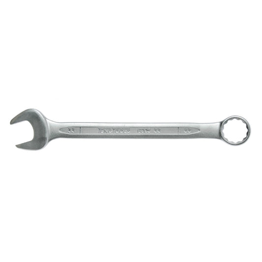 Silver Teng Tools Combination Spanner with engraving of the tool details on the side, bare tool 