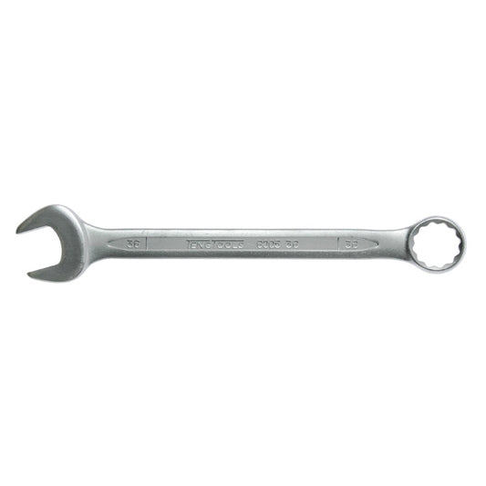 Silver Teng Tools Combination Spanner with engraving of the tool details on the side, bare tool 
