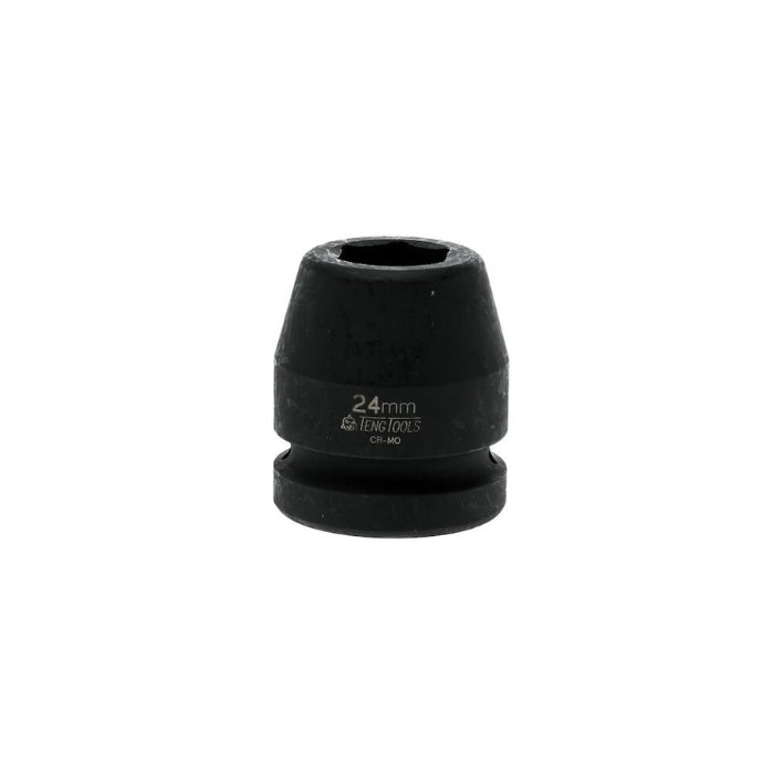 Black Teng Tools 1" Impact Socket with engraving of the tool details on the side, bare socket 