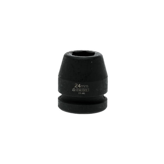 Black Teng Tools 1" Impact Socket with engraving of the tool details on the side, bare socket 