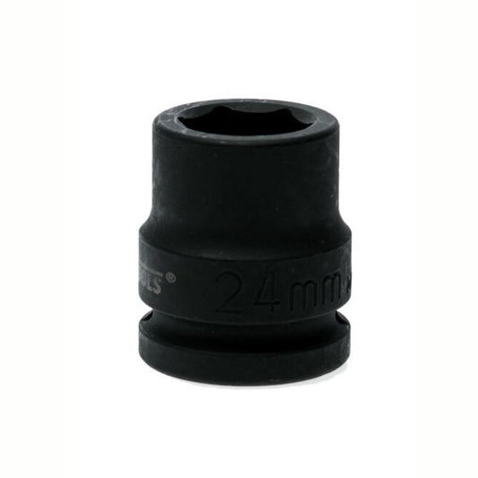 Black Teng Tools 3/4" Hex Impact Socket with engraving of tool details on the side, bare tool 