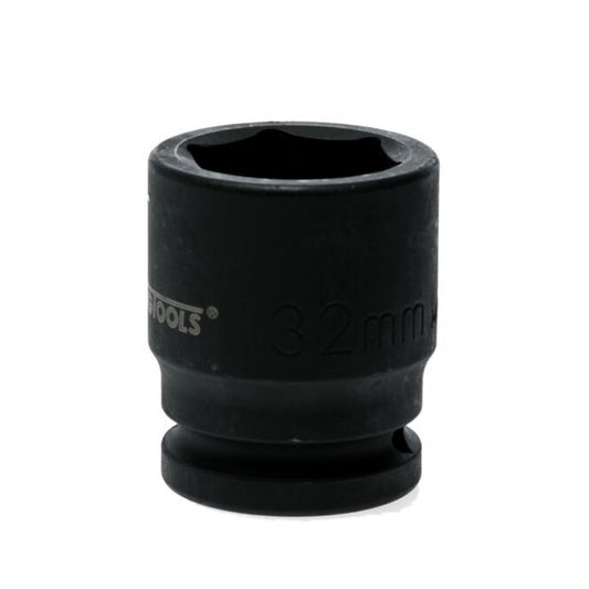 Black Teng Tools 3/4" Hex Impact Socket with engraving of tool details on the side, bare tool 