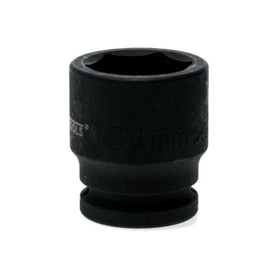 Black Teng Tools 3/4" Hex Impact Socket with engraving of tool details on the side, bare tool 