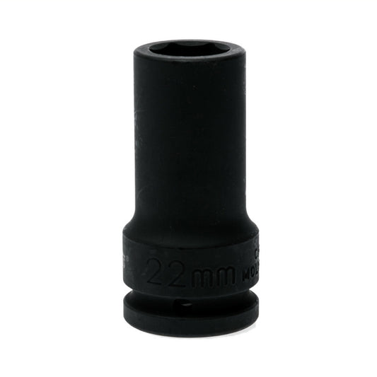Black Teng Tools 3/4" Deep Impact Socket with engraving of tool details on the side, bare tool 