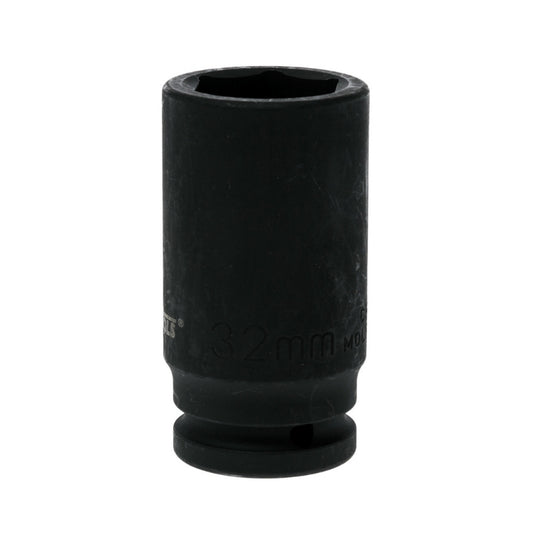 Black Teng Tools 3/4" Deep Impact Socket with engraving of tool details on the side, bare tool 