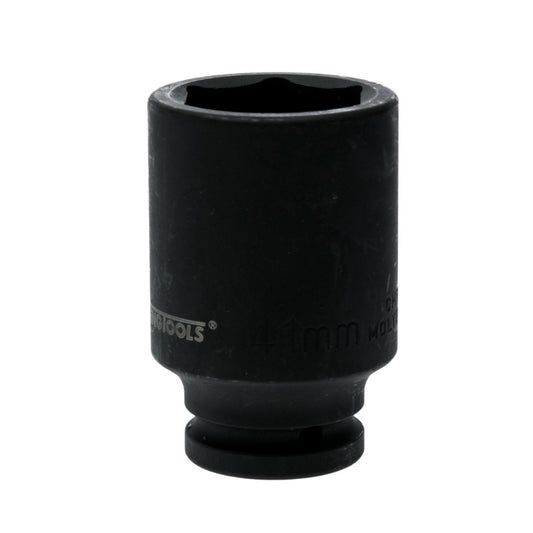 Black Teng Tools 3/4" Deep Impact Socket with engraving of tool details on the side, bare tool 