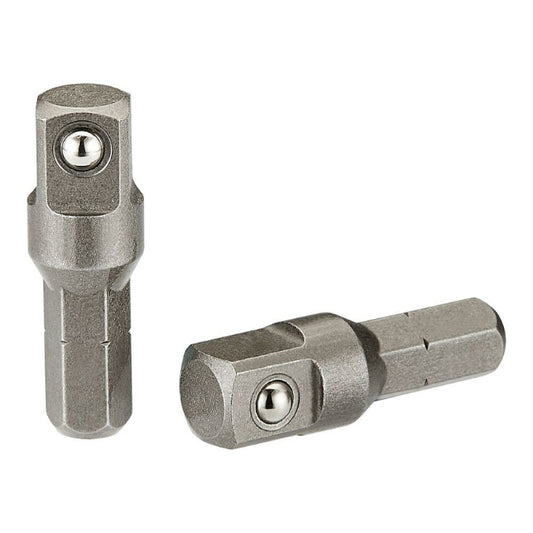 Silver Teng Tools Impact Coupler Adaptor, two are shown in the photo, 