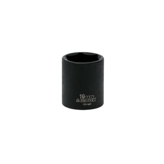 Black Teng Tools 3/8" Impact Socket with engraving of tool details on the side, bare tool 