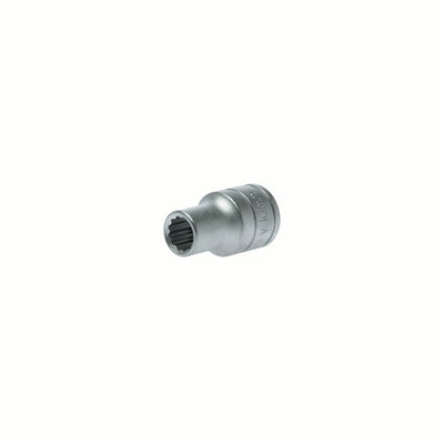 Silver Teng Tools 1/2" Socket 12 Point with engraving of tool details on the side, bare tool 