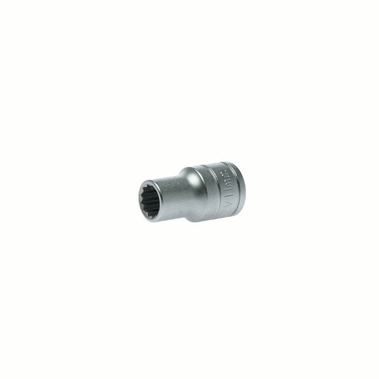 Silver Teng Tools 1/2" Socket 12 Point with engraving of tool details on the side, bare tool 