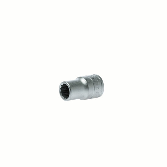 Silver Teng Tools 1/2" Socket 12 Point with engraving of tool details on the side, bare tool 