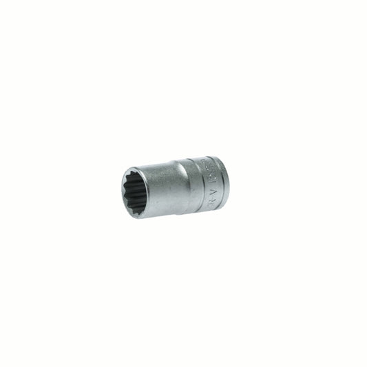 Silver Teng Tools 1/2" Socket 12 Point with engraving of tool details on the side, bare tool 